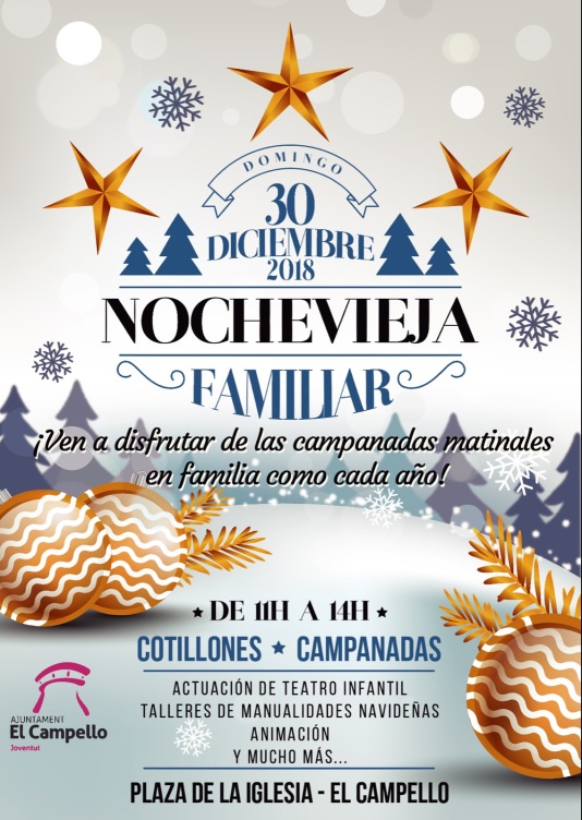 Nochevieja familiar Navidad en El Cammpello 2018