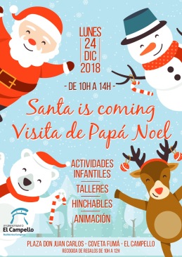 Papa noel Coveta 2018 Navidad El Campello
